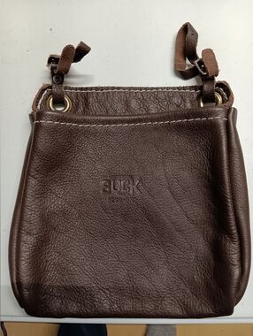 Buckingham Buck Deep Brown Leather Crossbody Bag For Nuts And Bolts EUC